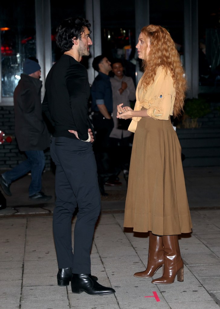 Blake Lively and Justin Baldoni film "It Ends With Us" in January 2024