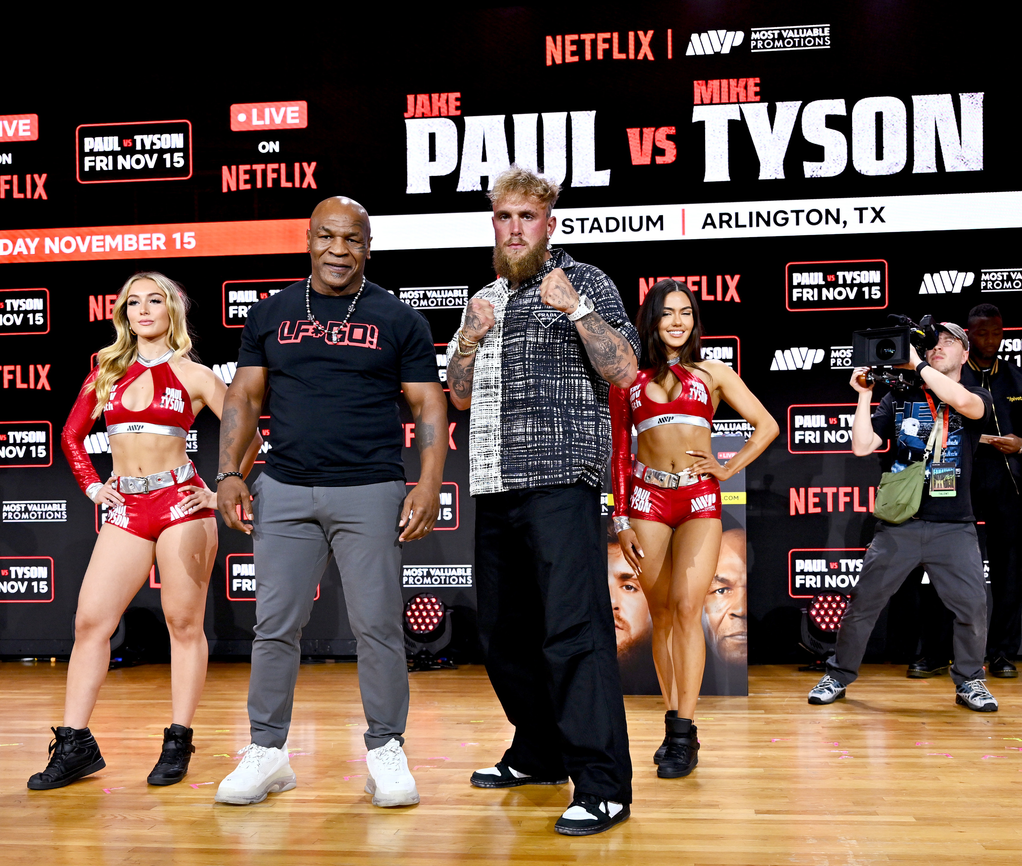 Jake Paul and Mike Tyson