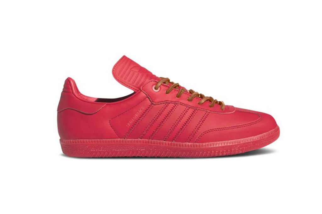 Red adidas sneakers