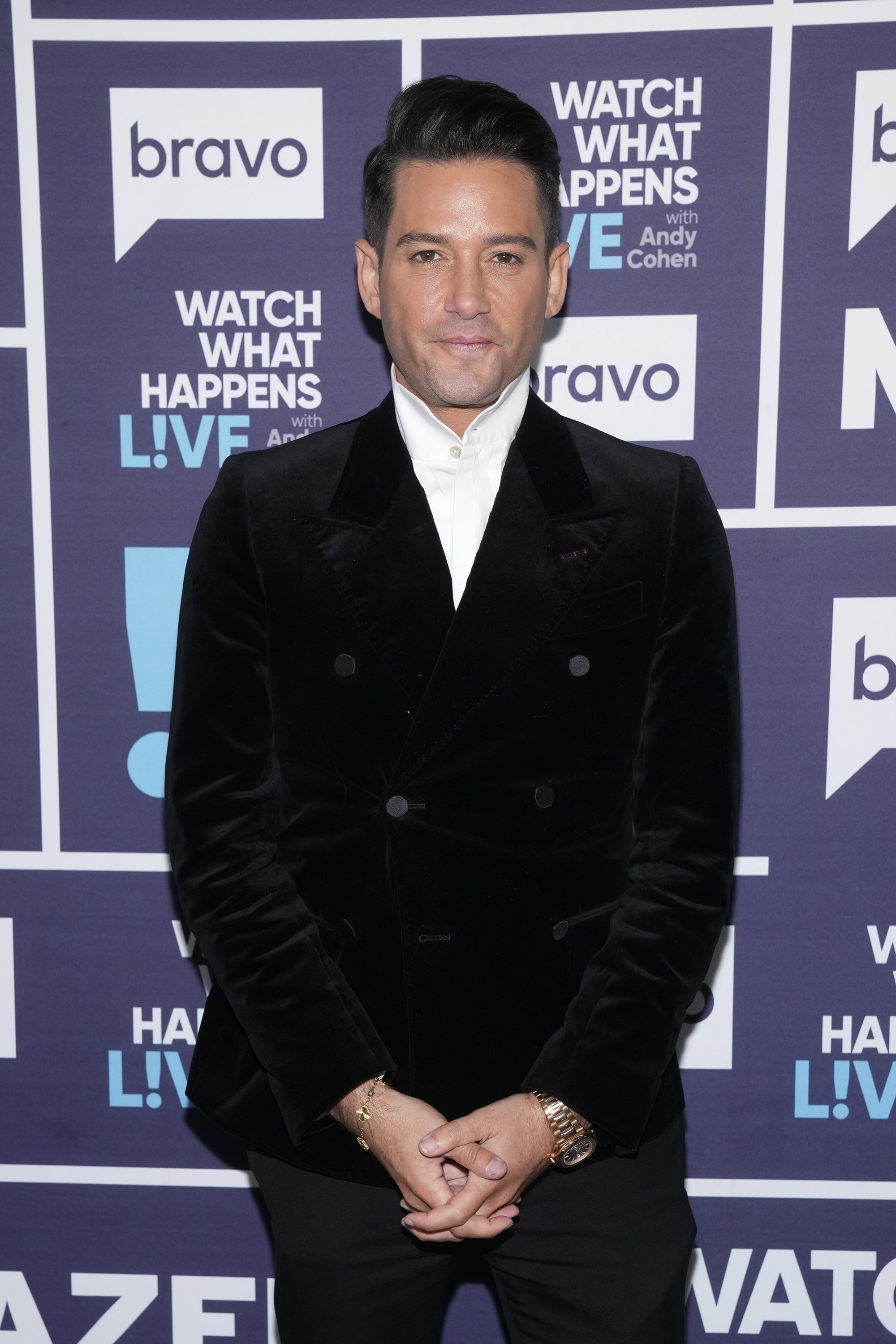 Josh Flagg on "WWHL" in July 2024