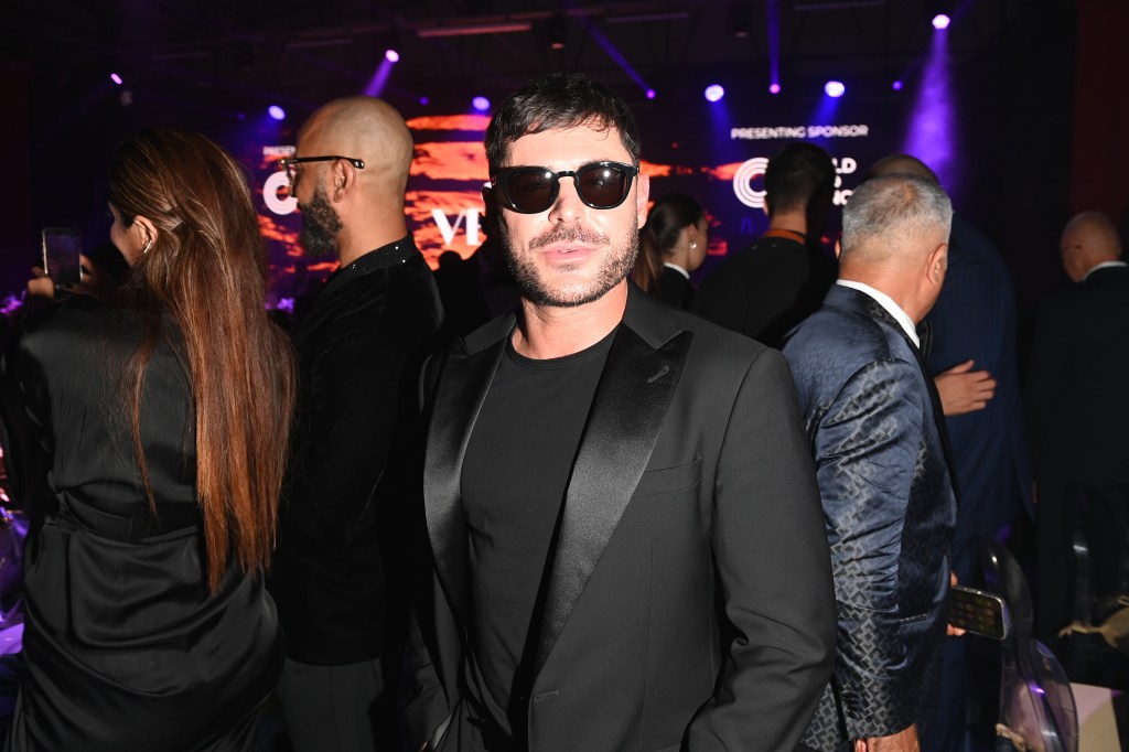 Zac Efron at the amfAR Gala in Venice on Sept. 1, 2024. 