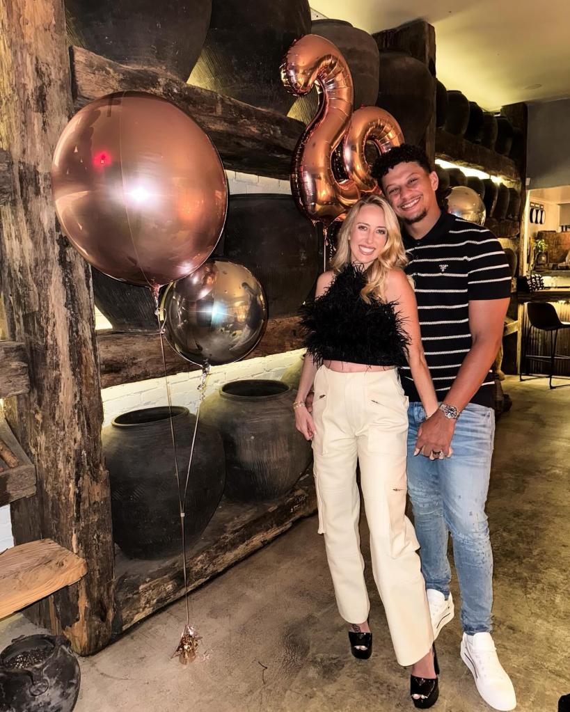 Brittany and Patrick Mahomes