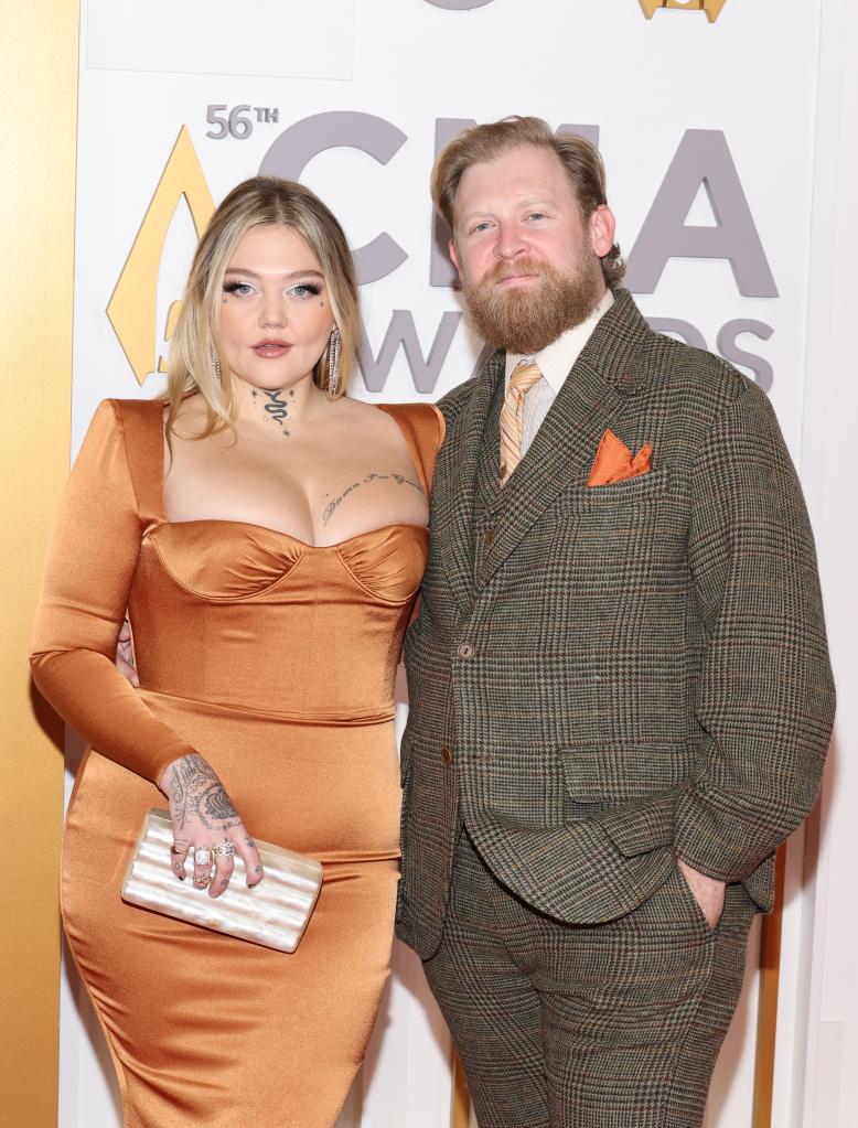 Elle King and Dan Tooker at November 2022 CMA Awards