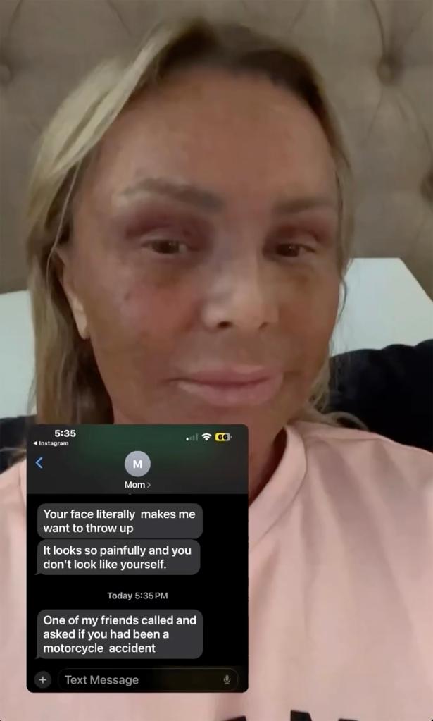 A selfie video of Tamra Judge