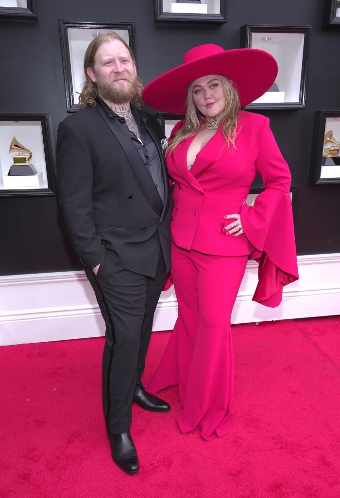 Elle King and Dan Tooker at April 2022 Grammys