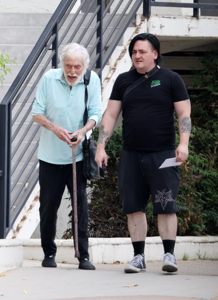 Dick Van Dyke was spotted running errands in Malibu, Calif., on Monday.