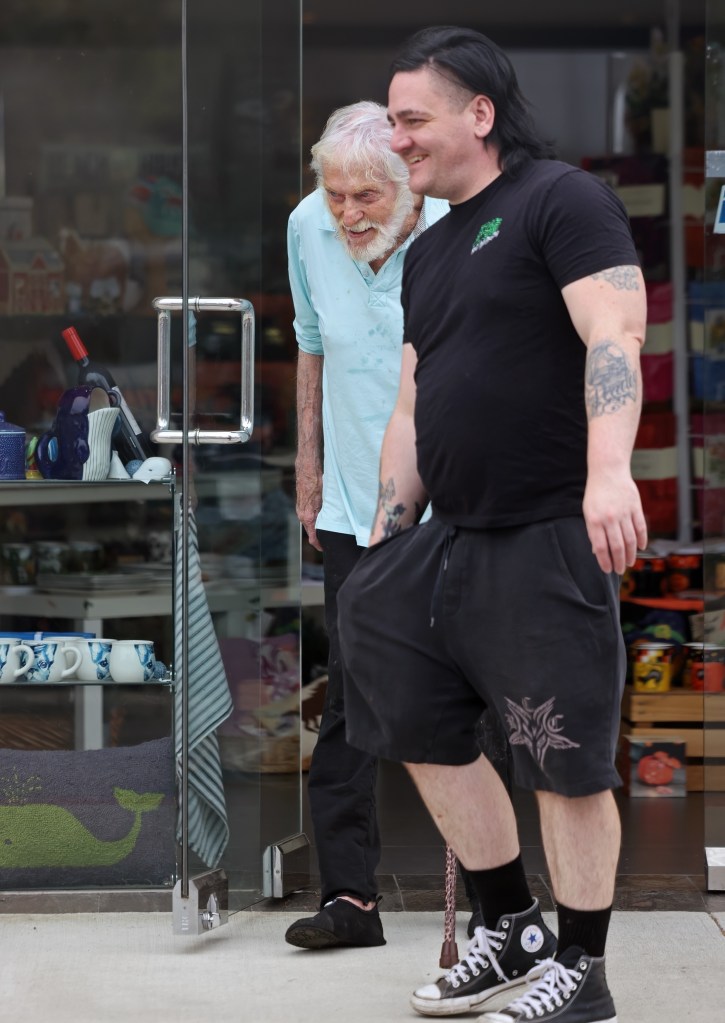 Dick Van Dyke was spotted running errands in Malibu, Calif., on Monday.