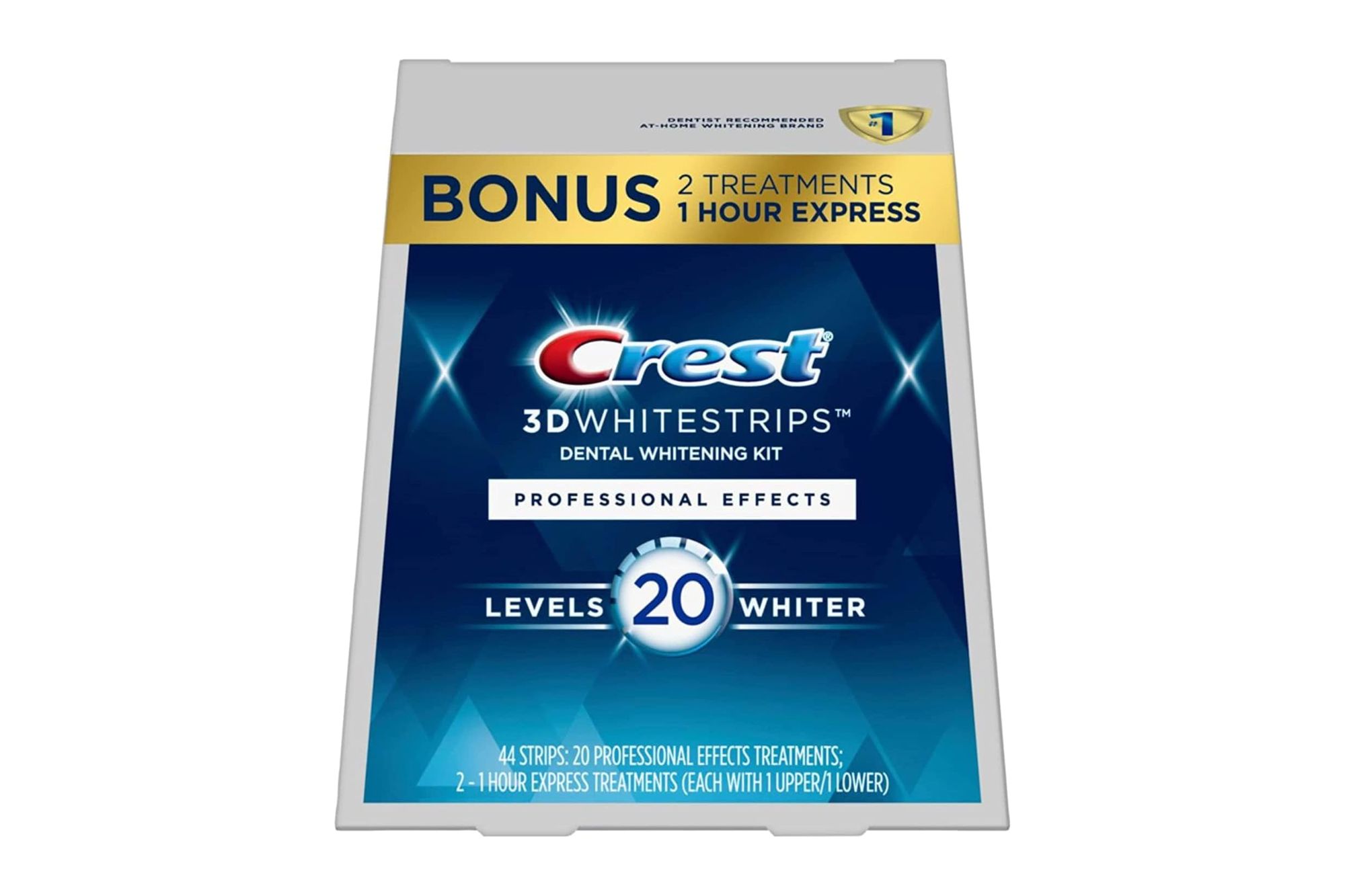 A box of whitening teeth strips