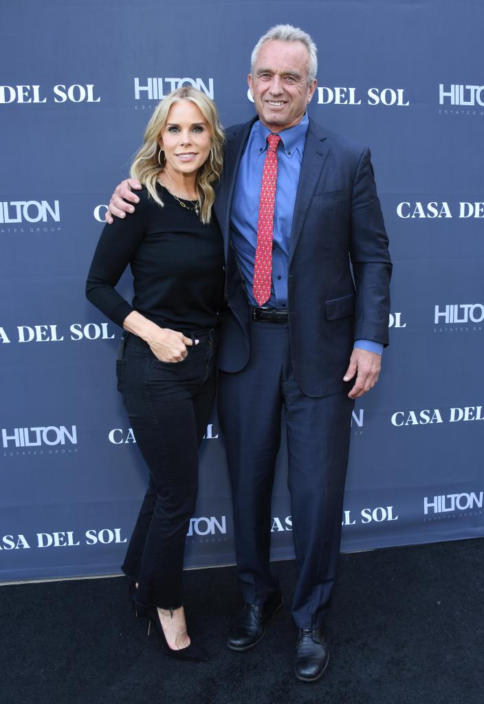 Cheryl Hines and RFK Jr. in LA in April 2022