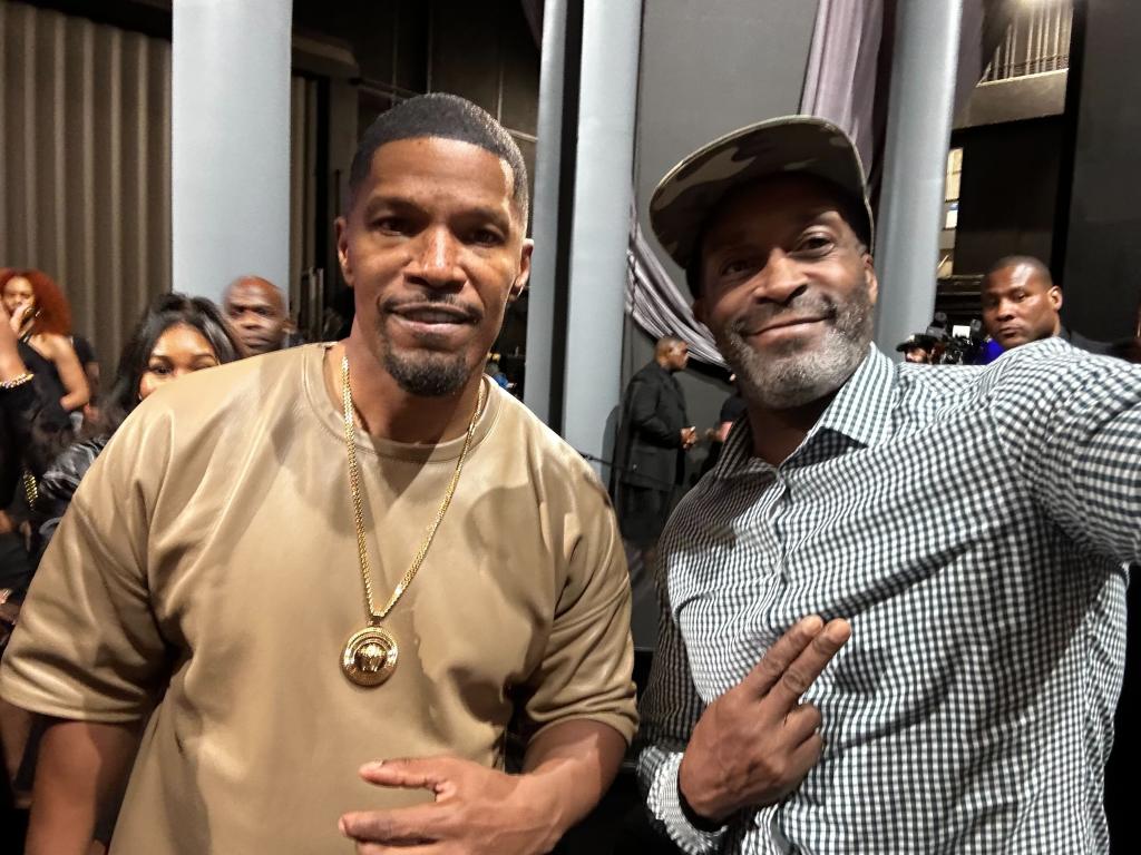 Jamie Foxx and Choke No Joke in Atlanta in October 2024