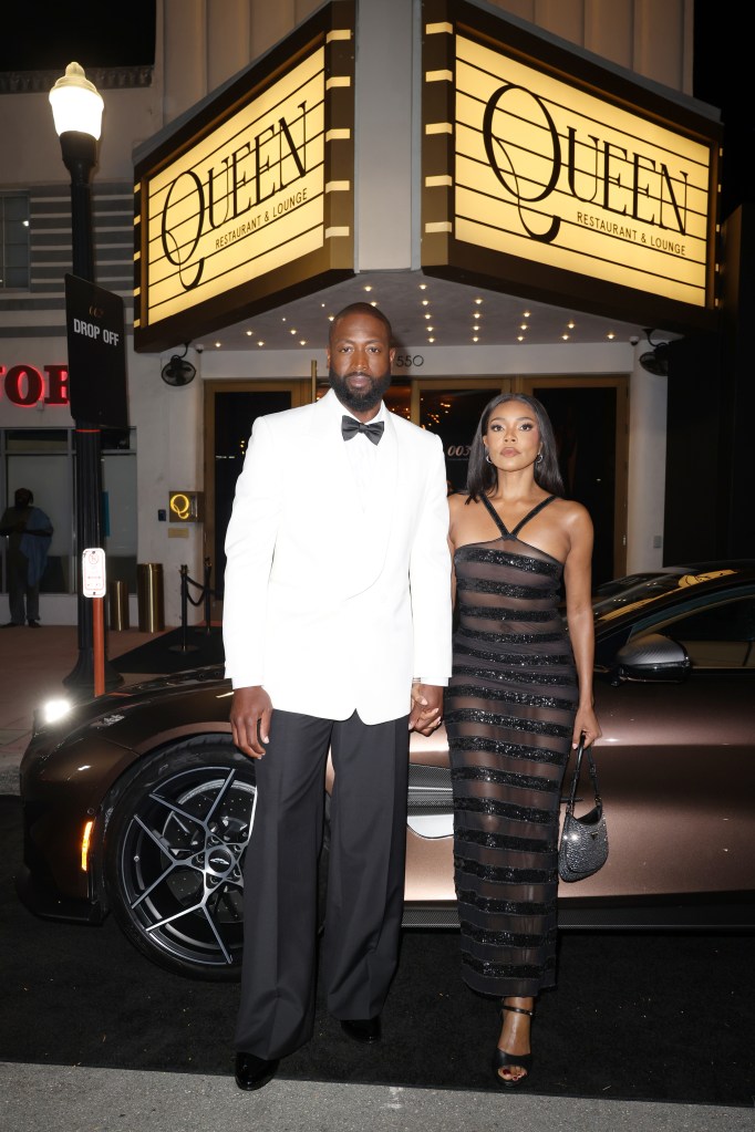 Dwyane Wade and Gabrielle Union at Queen Miami Beach on Oct. 25. 