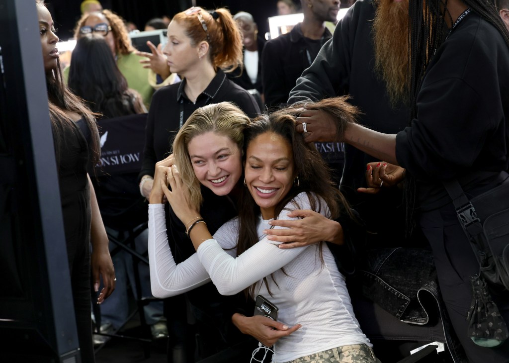 Gigi Hadid and Joan Smalls 