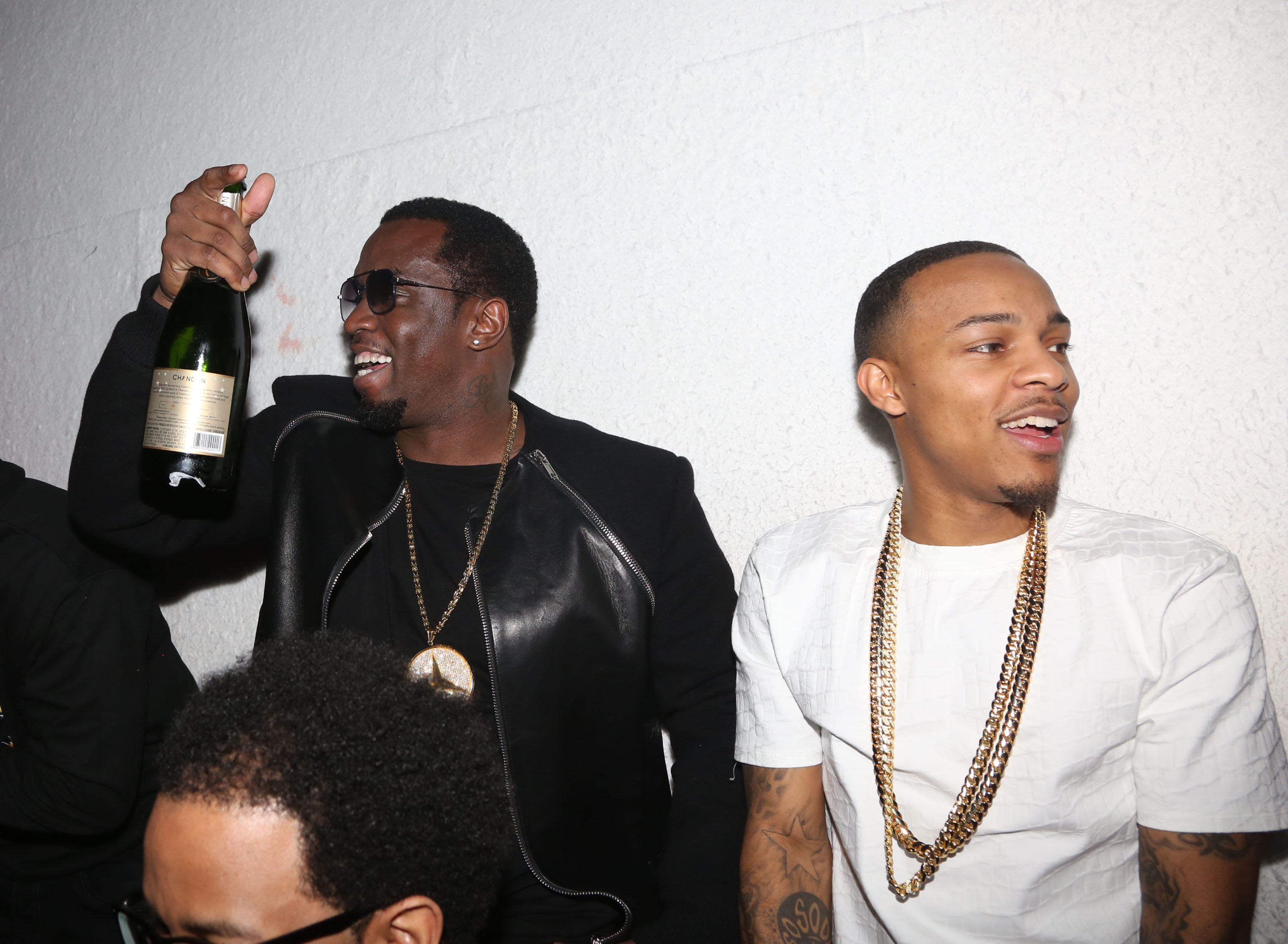 Sean Combs and Bow Wow at an all-white party in 2014.