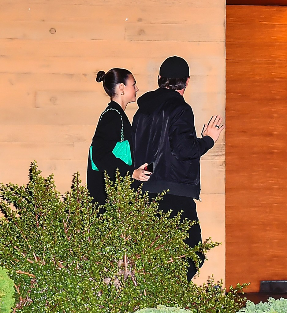 Leonardo DiCaprio and Vitoria Ceretti at Nobu Malibu. 