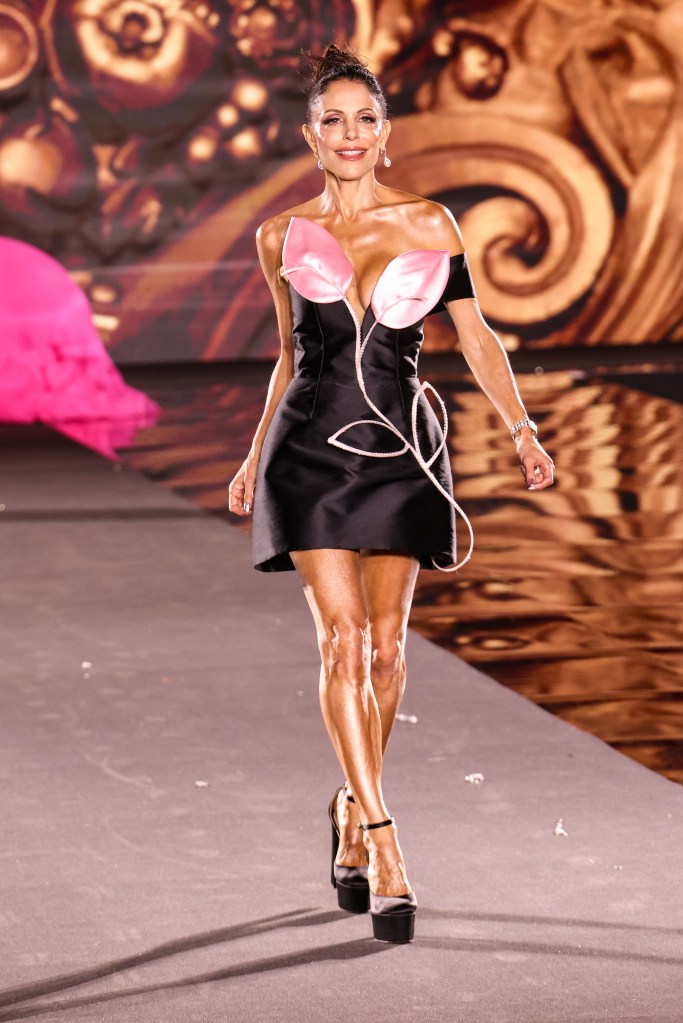 Bethenny Frankel walking in e L'Oréal Paris Fashion Show in September. 