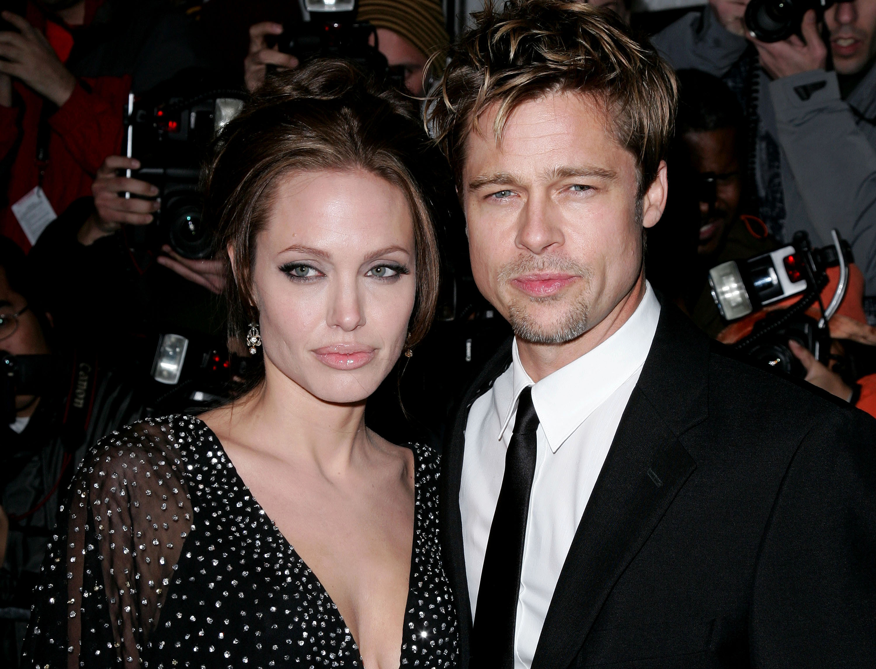 Brad Pitt and Angelina Jolie.