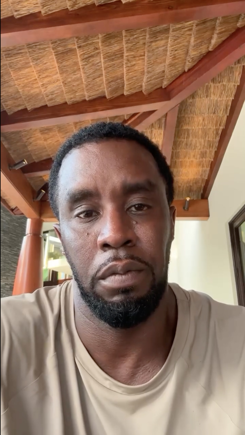 Sean Combs' apology video.