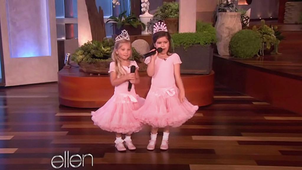 Sophia Grace Brownlee and Rosie McClelland on "Ellen DeGeneres Show" in 2011