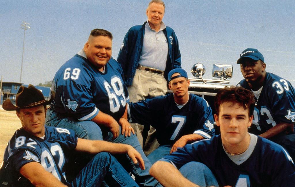 A promo image for "Varsity Blues."