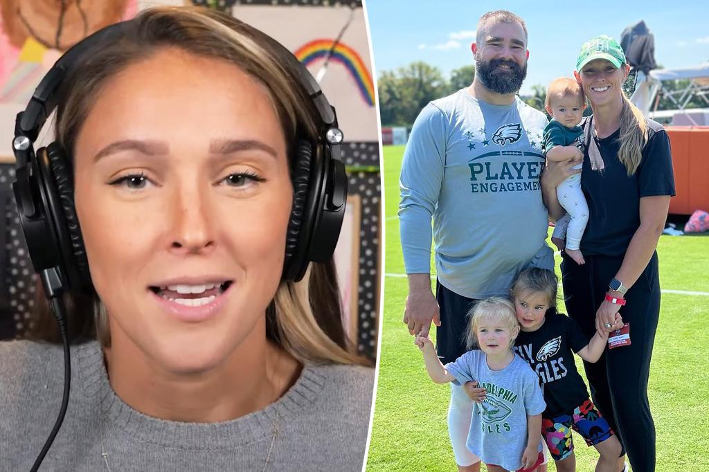 Kylie Kelce is ‘not going to stop’ cursing in front of her 3 young kids: They ‘hear the F-word on a daily basis’