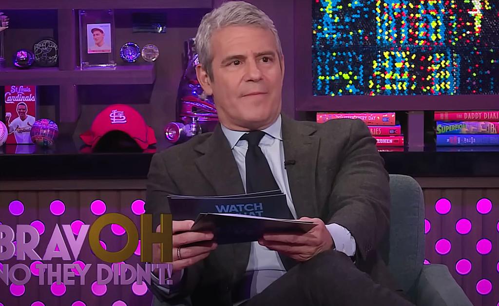 Andy Cohen on "WWHL" Tuesday