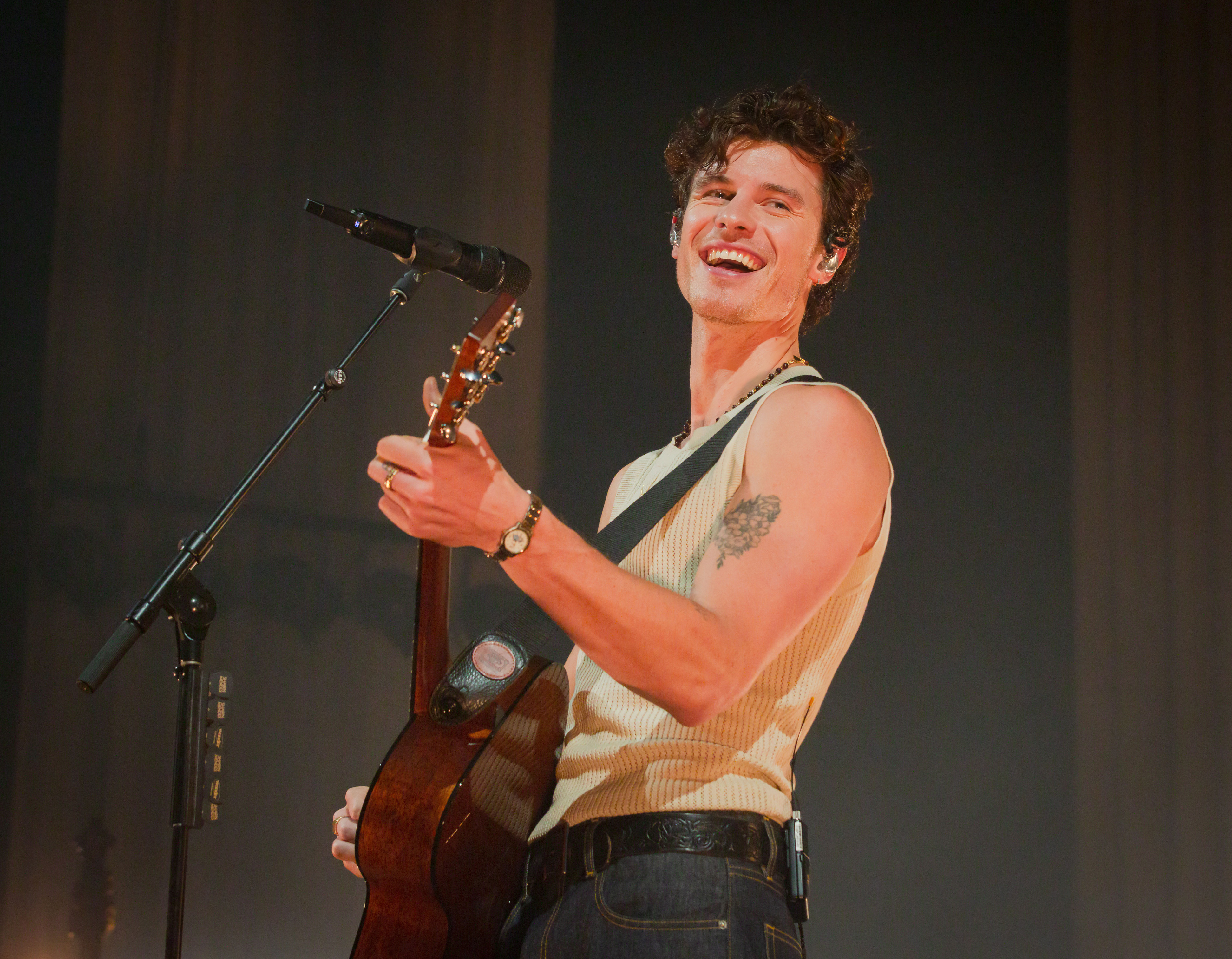 Shawn Mendes performing.