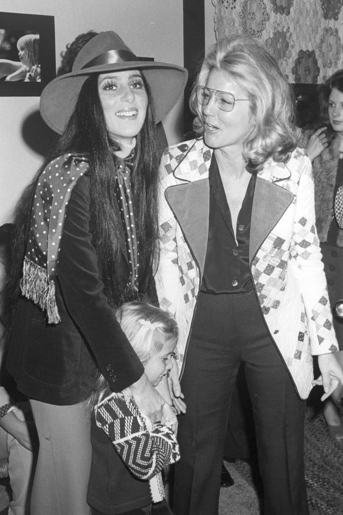 Cher and Georgia Holt in December 1974