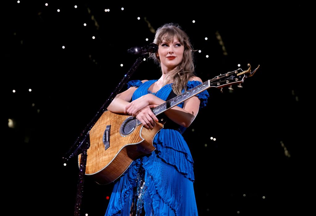 Taylor Swift performs in August 2023