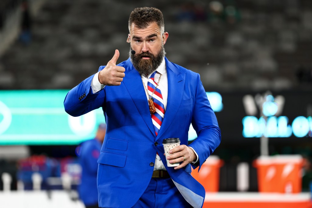 Jason Kelce at Monday's NFL game