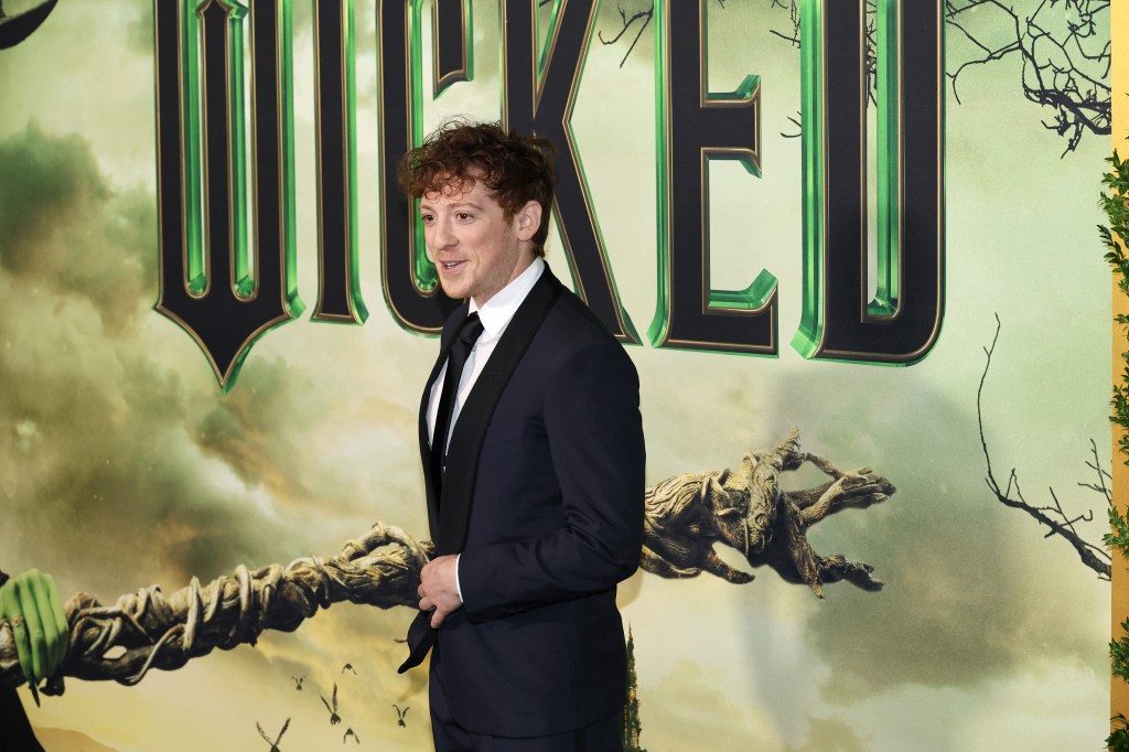 Ethan Slater, NYC premiere of "Wicked"