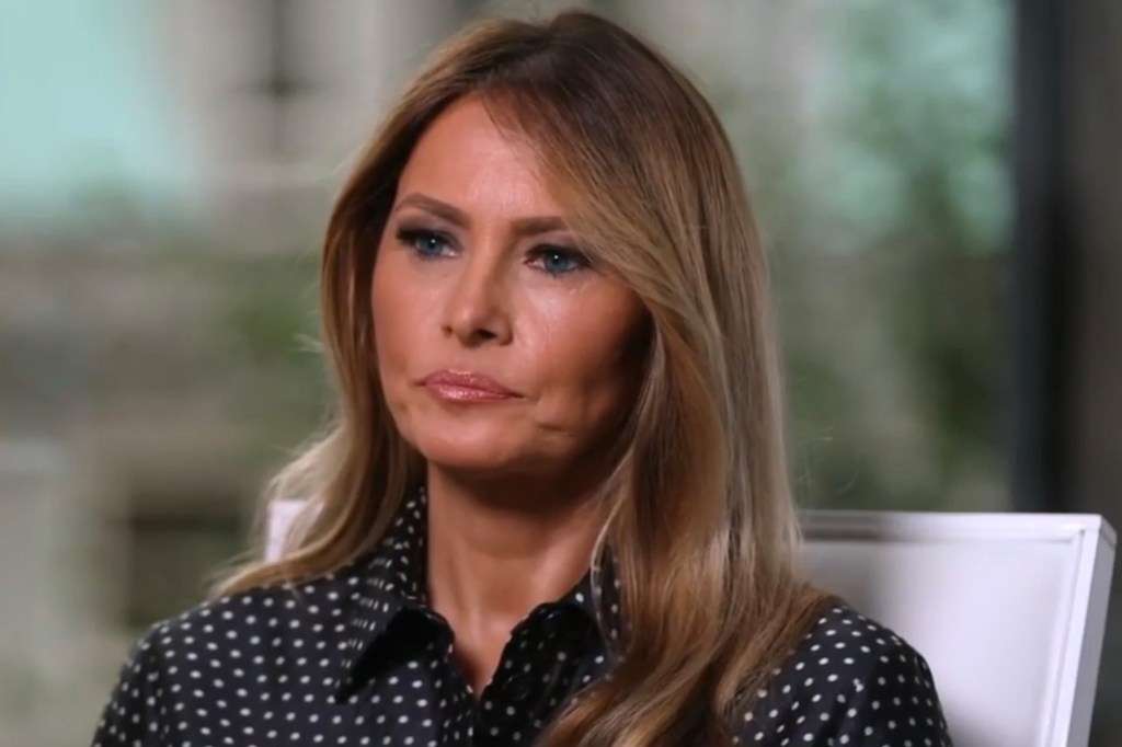 Melania Trump during her Fox interview in September. 