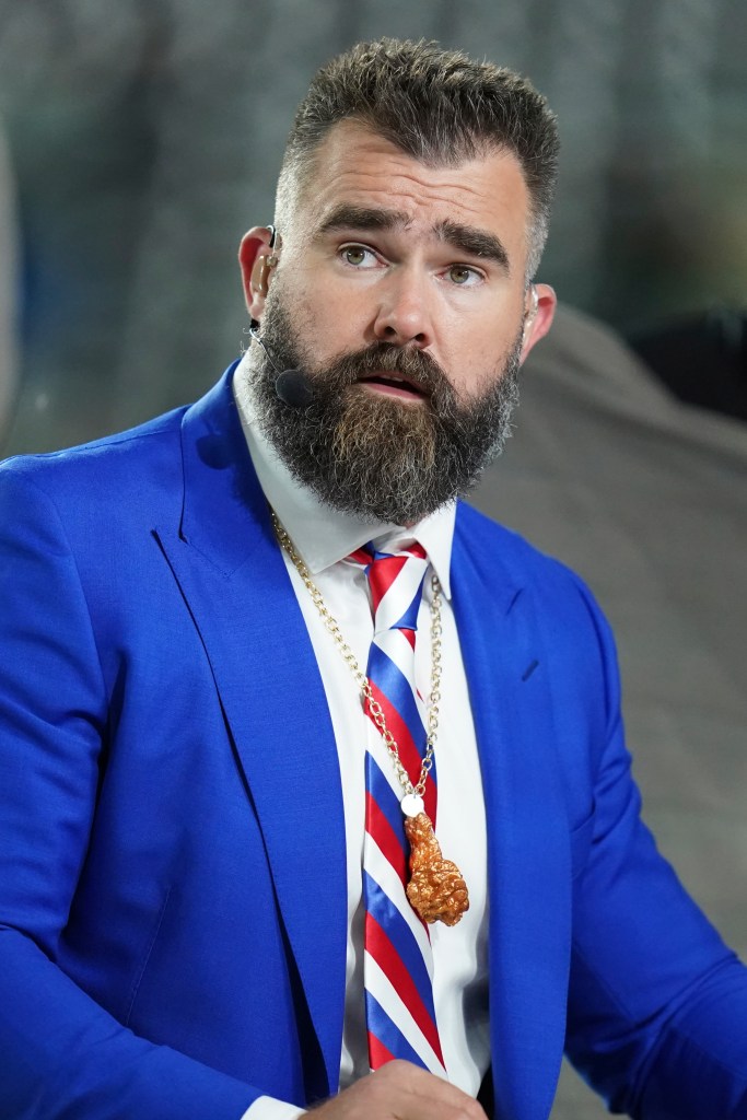 Jason Kelce at Monday's NFL game