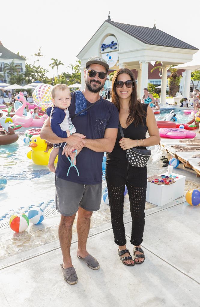 Gavin Bellour, Rebecca Minkoff and baby in October 2018