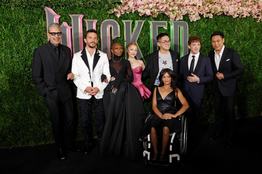 Jeff Goldblum, Jonathan Bailey, Cynthia Erivo, Ariana Grande, Bowen Yang, Marissa Bode, Ethan Slater, Jon M. Chu