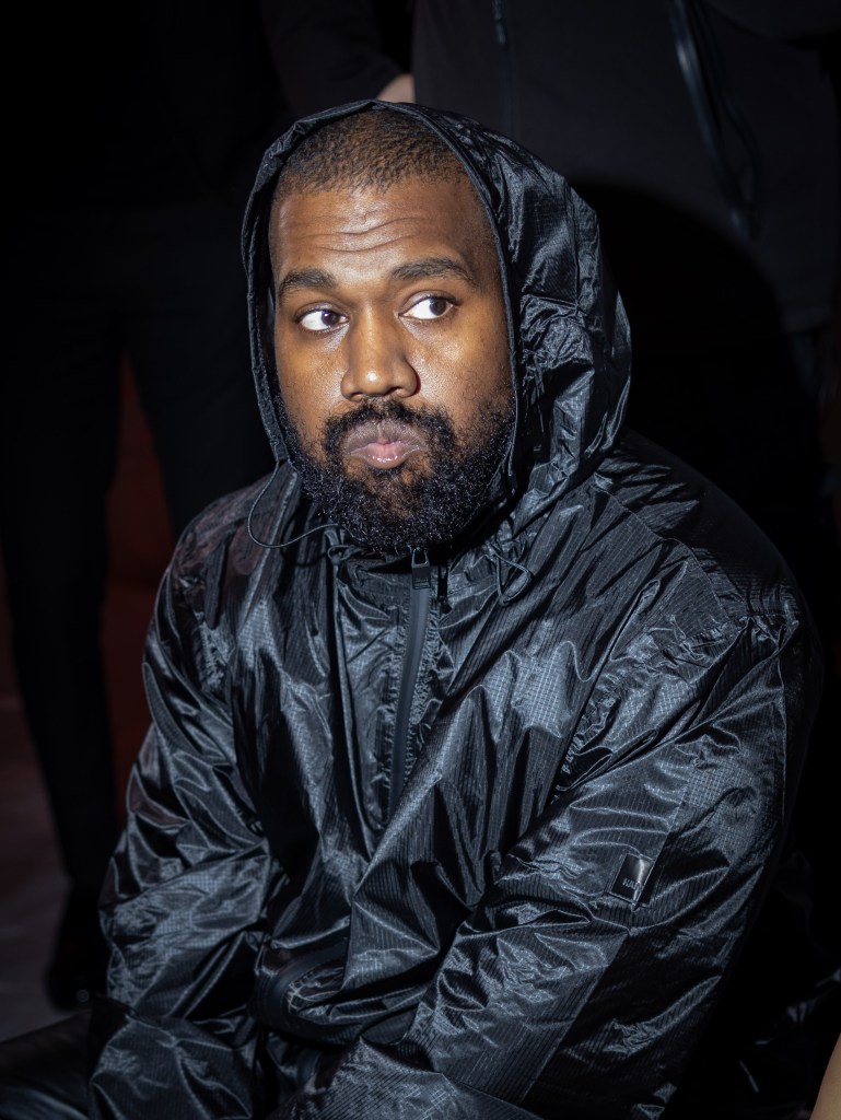 Kanye West in Milan in February 2024. 