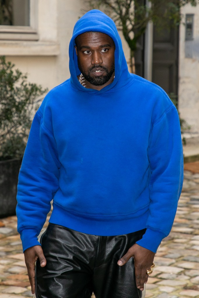 Kanye West in Paris in March 2020