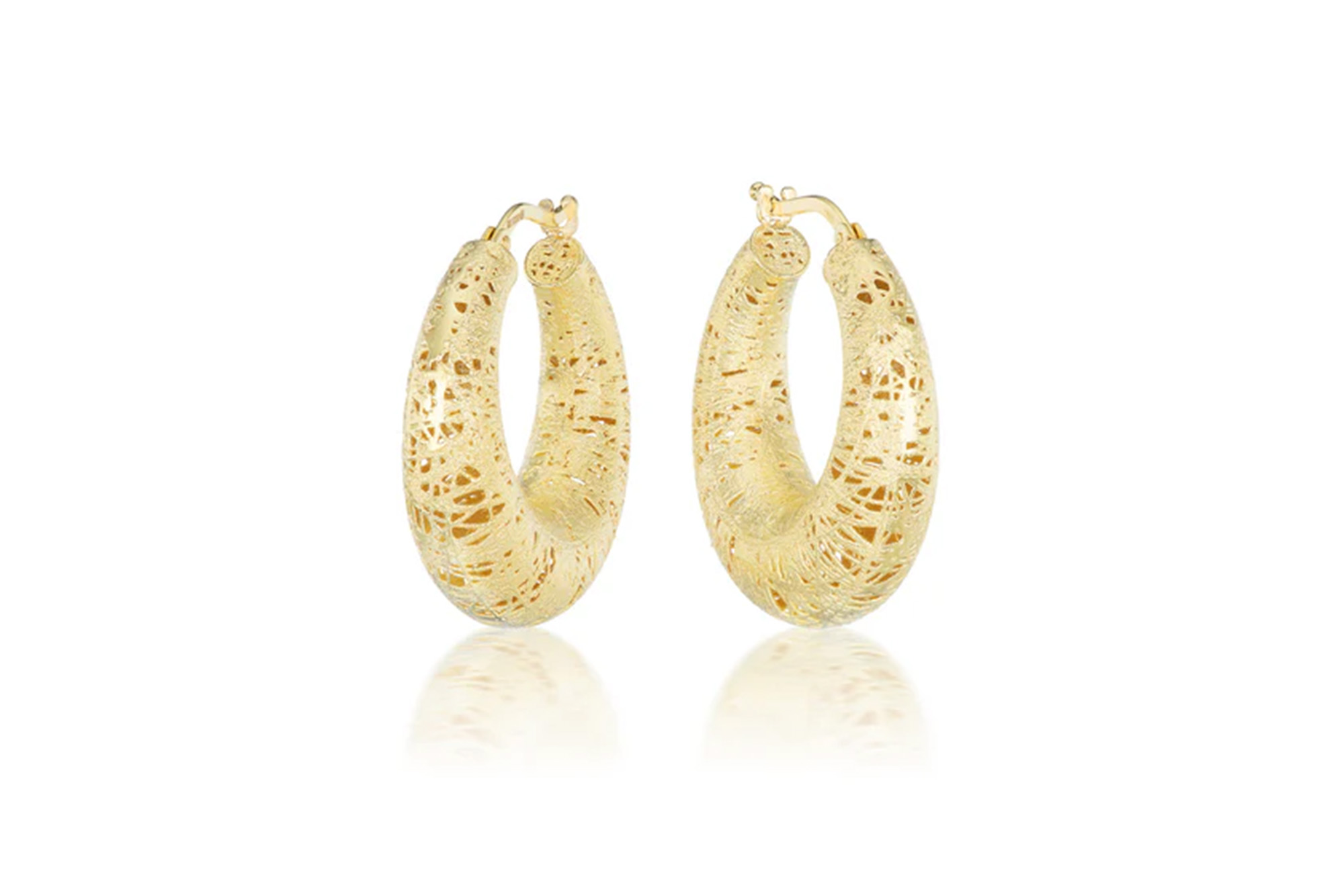 Gold hoop earrings