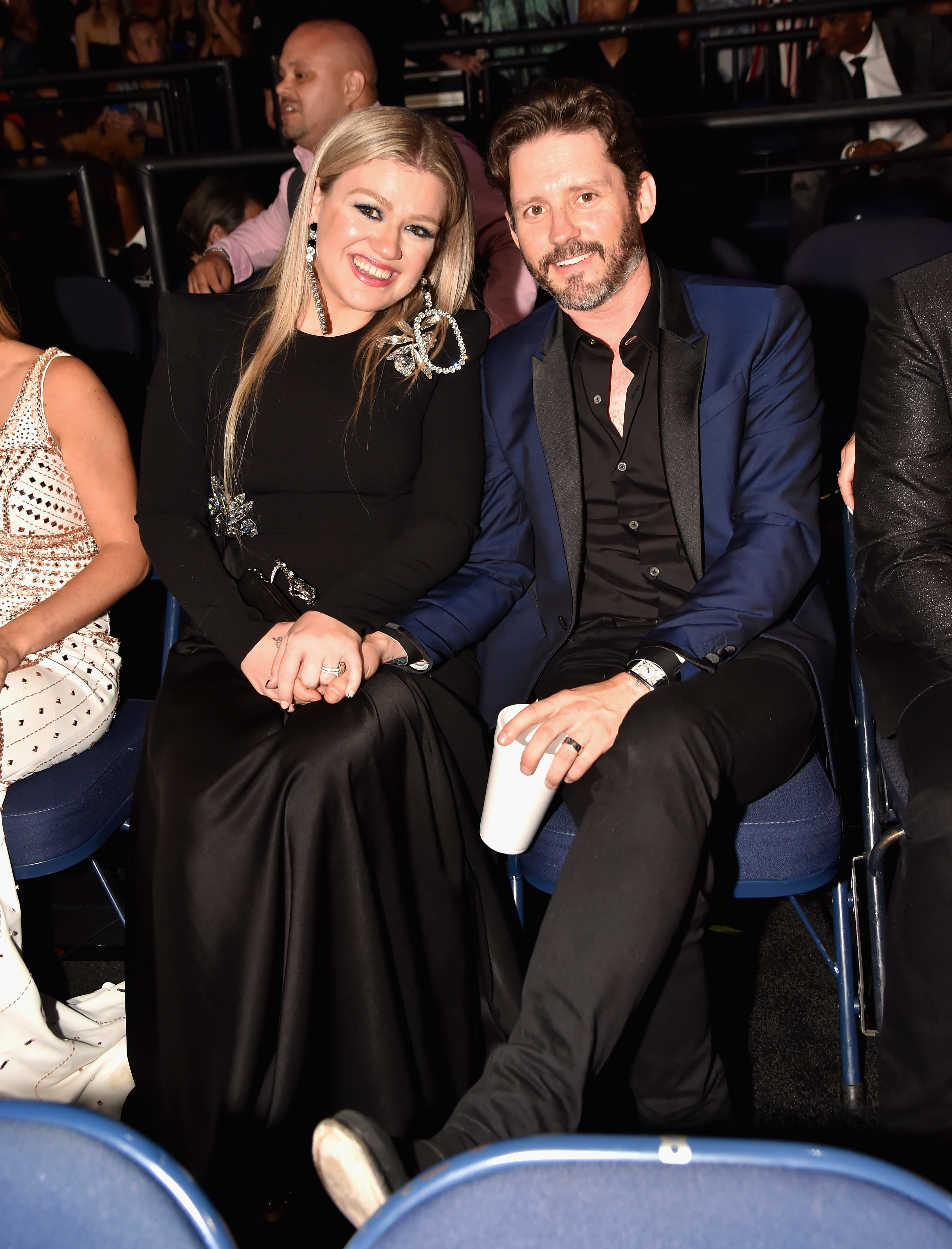 Kelly Clarkson and Brandon Blackstock at the 2018 CMT Music Awards