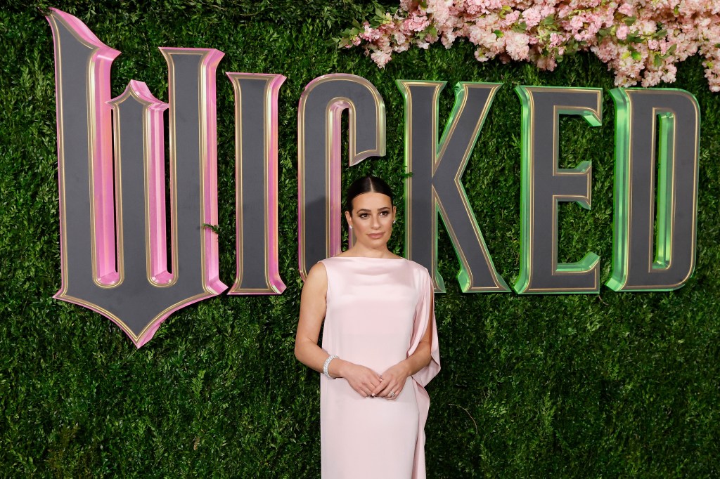 Lea Michele, NYC premiere of "Wicked"