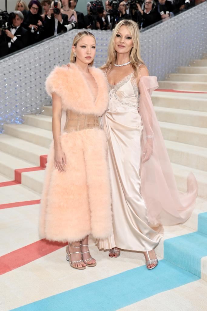 Lila and Kate Moss at the met gala