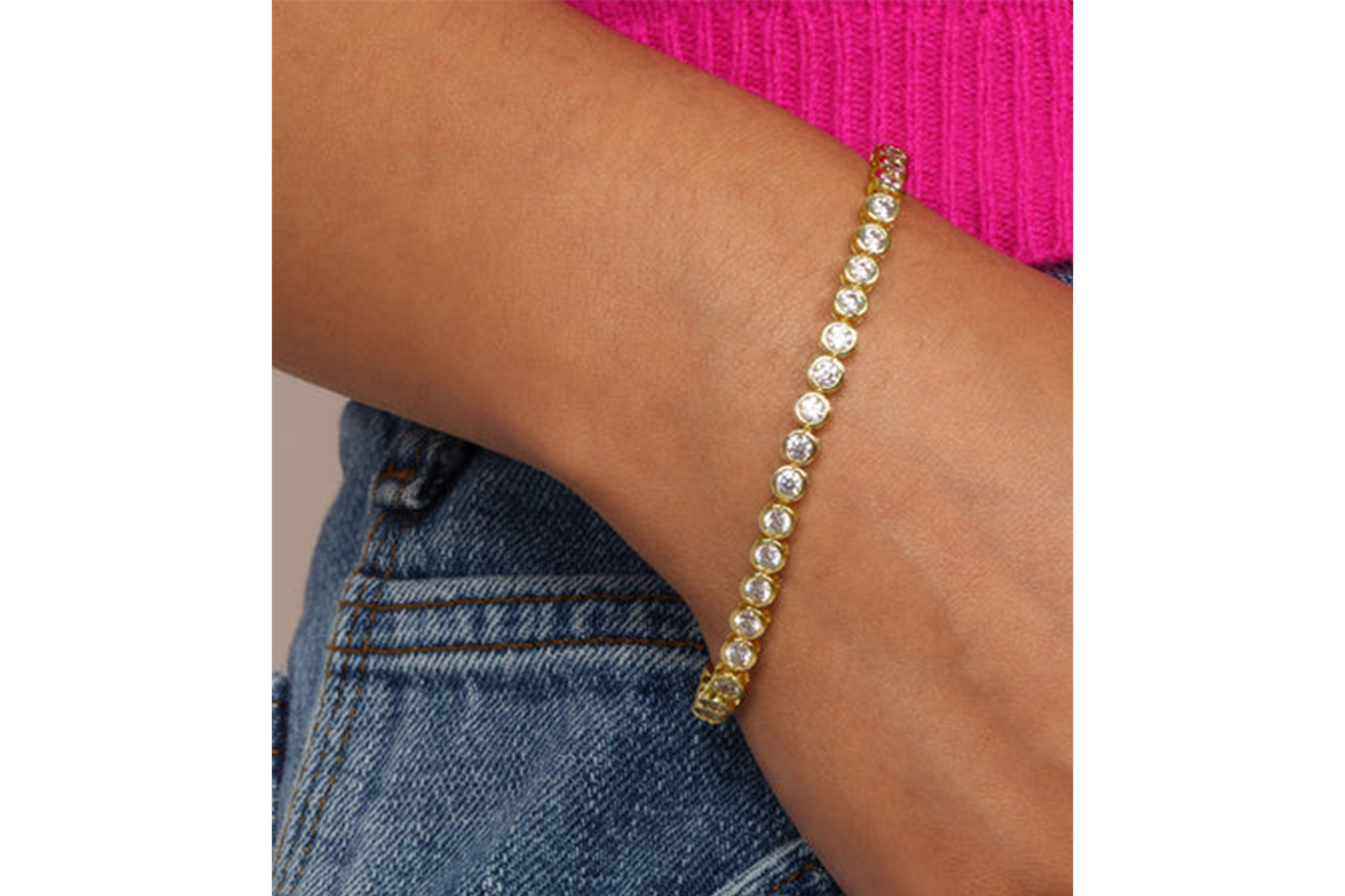 A Melinda Maria bracelet on a model