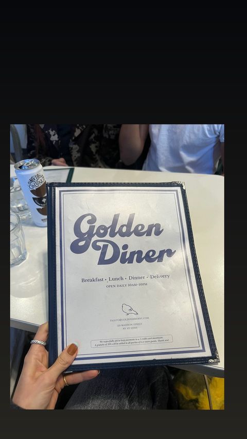 golden diner menu