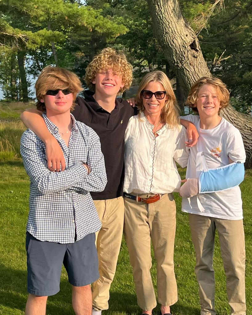 Julie Bowen and her sons