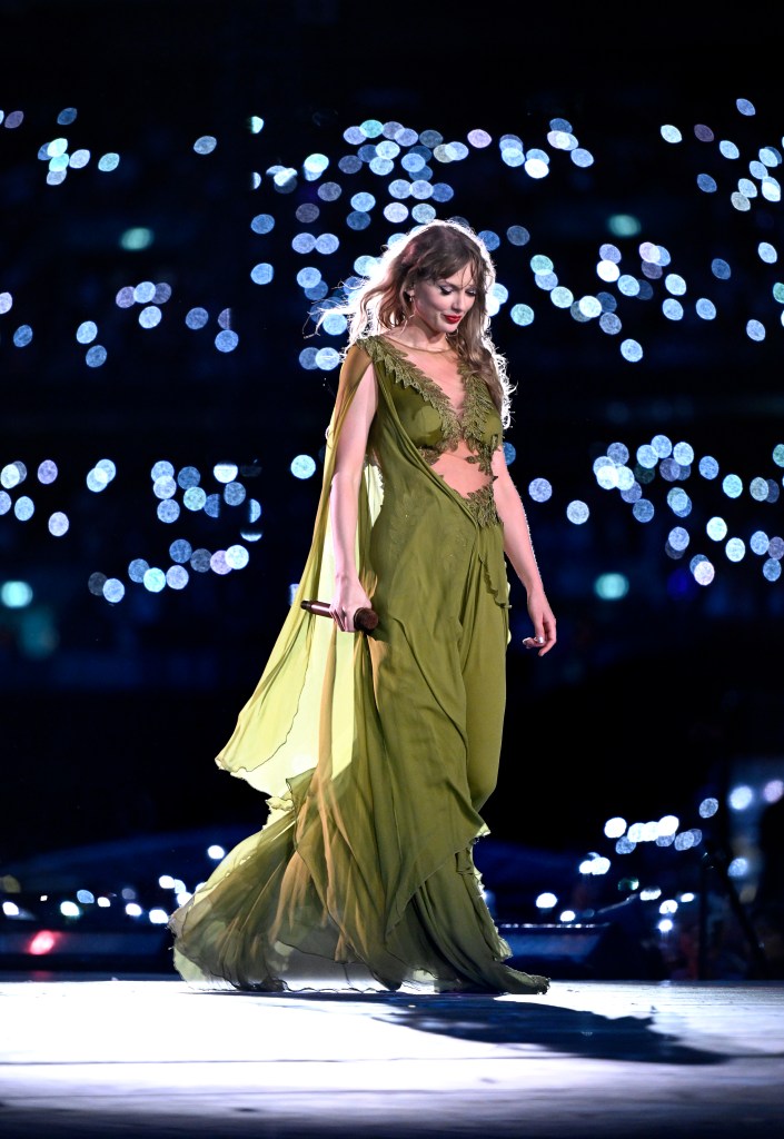 Taylor Swift performs in London in August 2024