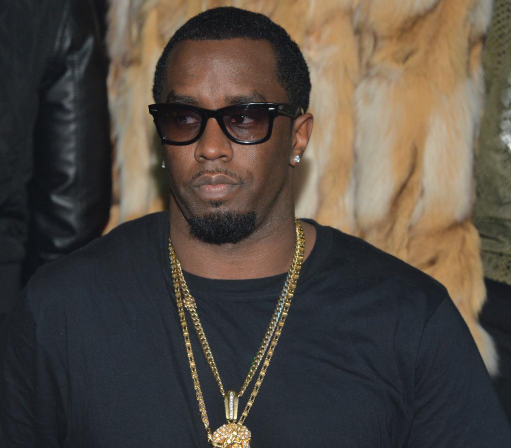 Sean Combs in a black t-shirt.