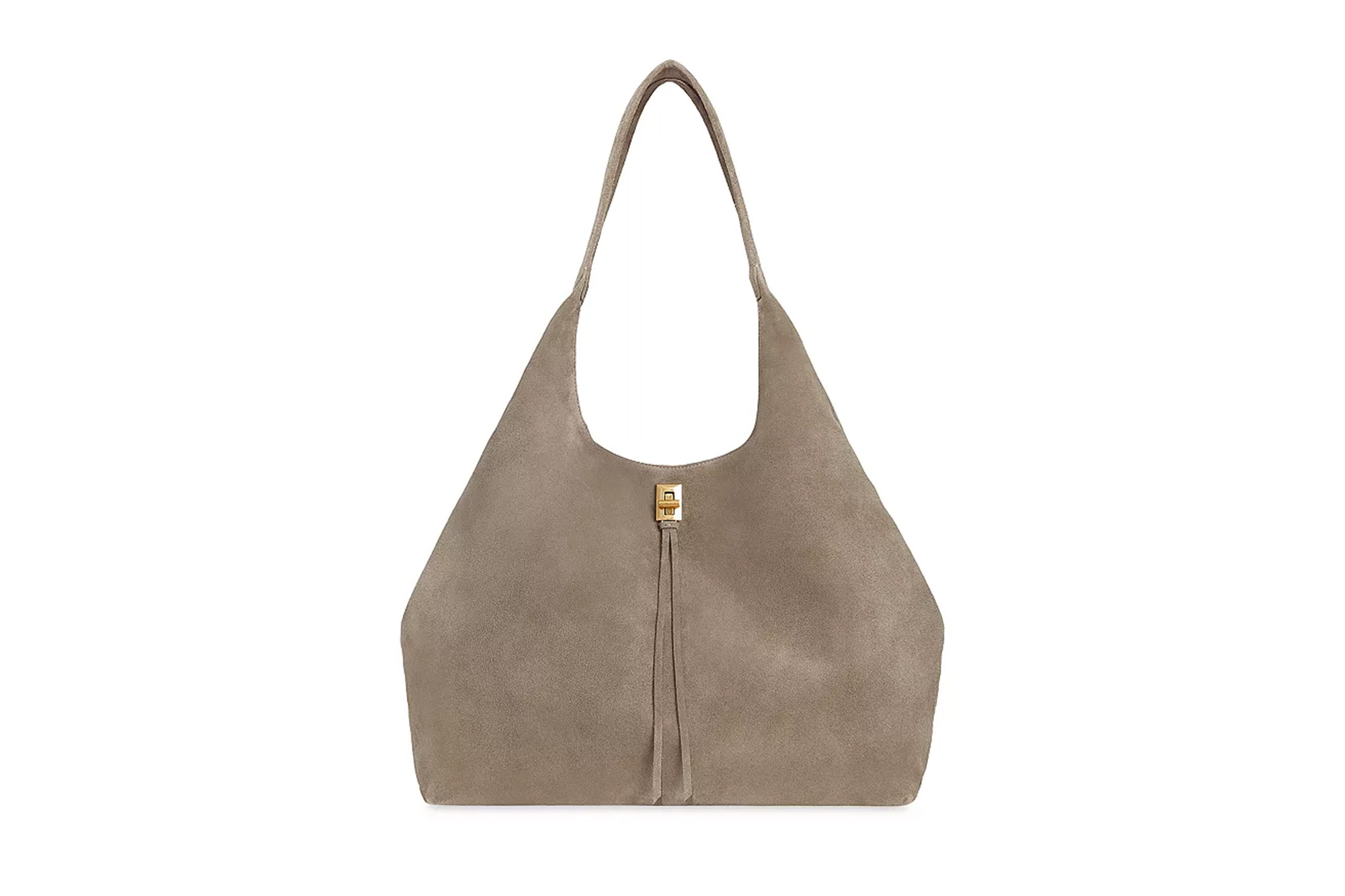 A suede bag