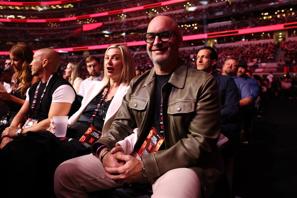 Tom Segura attends LIVE On Netflix: Jake Paul vs. Mike Tyson at AT&T Stadium