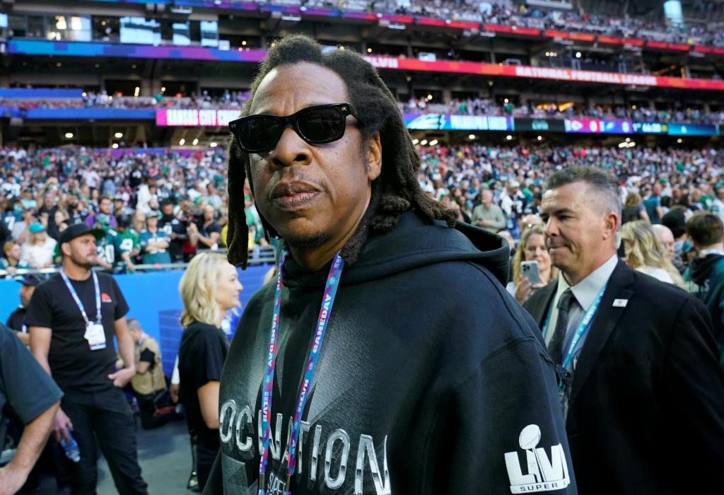 Jay-Z at Super Bowl LVII in 2023.