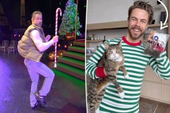 Derek Hough's cat emergency