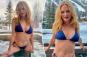 'Smokin' hot' Heather Graham, 54, takes a dip in blue bikini during snowy holiday getaway